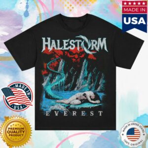 Halestorm Rocks Merch Distressed Everest Shirt Black