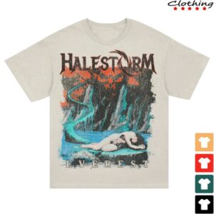 Halestorm Rocks Merch Distressed Everest Shirt Natural
