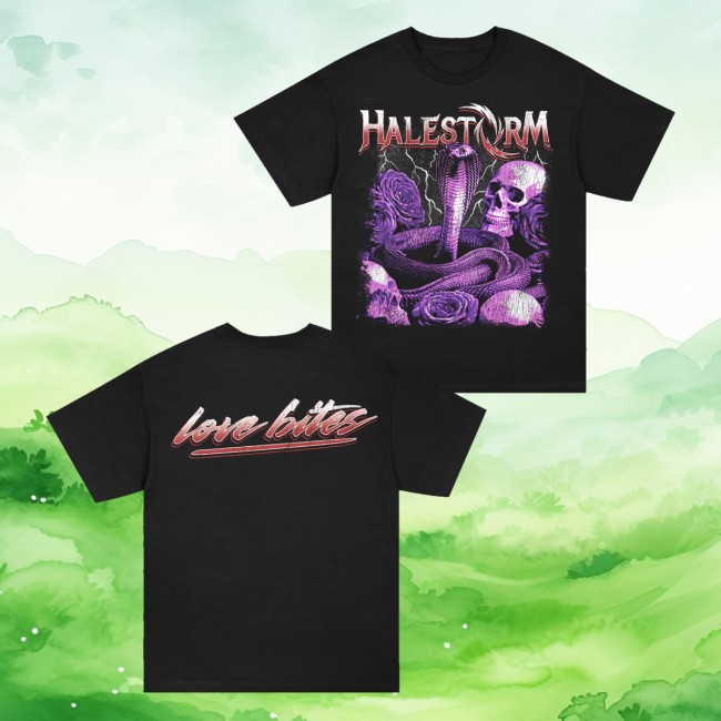 Halestorm Rocks Merch Love Bites Shirt Black 5 Halestorm Rocks Merch Love Bites Shirt Black
