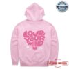 kenny Happiness Project Merch Love Your Mind Hoodie Pink Peony1