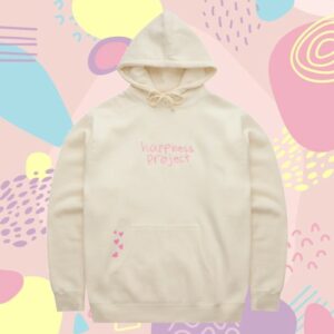 kenny Happiness Project Merch Love Yourself Hoodie Cream