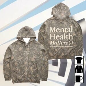 kenny Happiness Project Merch Mental Health Matters Hoodie Camo0
