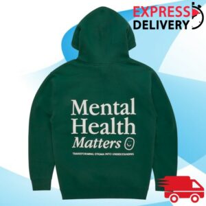 kenny Happiness Project Merch Mental Health Matters Hoodie Forest Green1
