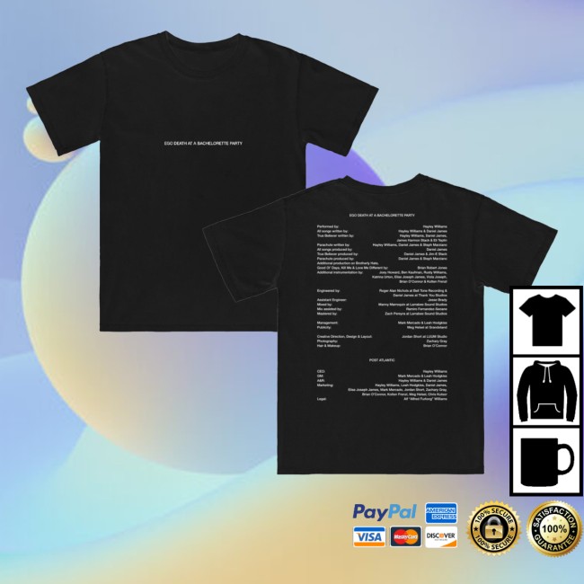 Hayley Williams Merch Store Credits Black Shirt 5 Hayley Williams Merch Store Credits Black Shirt