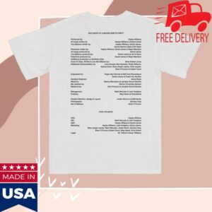 Hayley Williams Merch Store Credits White Shirt