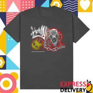 Honey Cold Steel Merch Store Rage Skull Washed Shirt