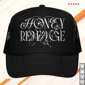 kenny Honey Revenge Merch Store Heart Black Foam Trucker Hat