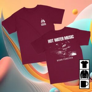 kenny Hot Water Music Merch Burn Forever T Shirt1