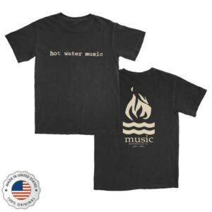 kenny Hot Water Music Merch Logo T Shirt Black
