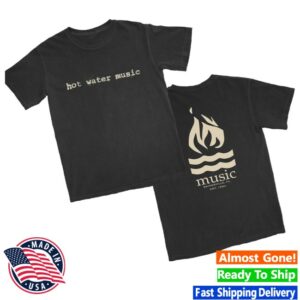 kenny Hot Water Music Merch Logo T Shirt Black1