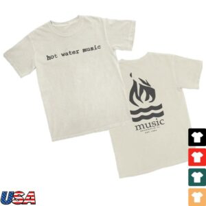 kenny Hot Water Music Merch Logo T Shirt Ivory0
