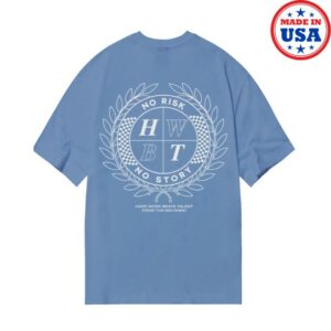 kenny Hwbt Store Merch Crest No Risk No Story Shirt Blue