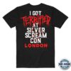 Ice Nine Kills Merch Silver Scream Con London Event Tee