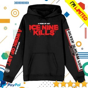 Ice Nine Kills Merch Silver Scream Con Terrifier Hoodie