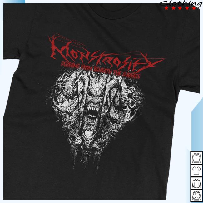 Indiemerch Store Merch Shop Monstrosity Screams From Beneath The Surface T-Shirt 4 Indiemerch Store Merch Shop Monstrosity Screams From Beneath The Surface T-Shirt