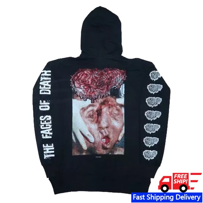 kenny Interlude Records Merch Store Fetal Deformity The Faces Of Death Hoodie kenny Interlude Records Merch Store Fetal Deformity The Faces Of Death Hoodie