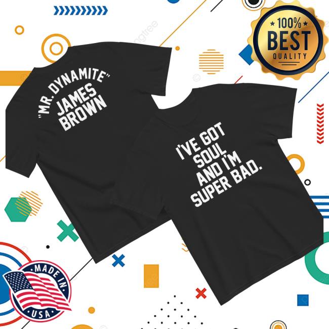 James Brown Merch Shop Mr. Dynamite Double Sided T-Shirt 2 James Brown Merch Shop Mr. Dynamite Double Sided T-Shirt