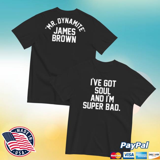 James Brown Merch Shop Mr. Dynamite Double Sided T-Shirt 3 James Brown Merch Shop Mr. Dynamite Double Sided T-Shirt