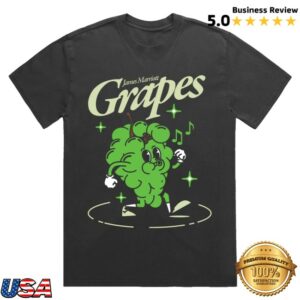 James Marriott Merch Grapes Vintage Black T-Shirt