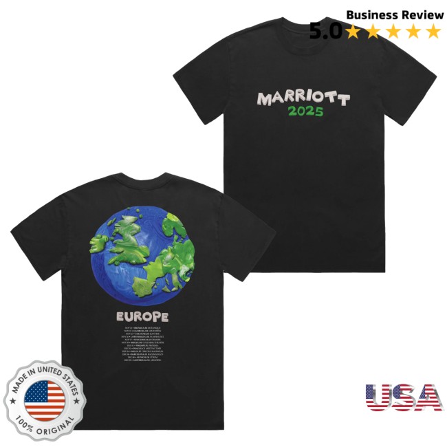 James Marriott Merch James Marriott Europe 2025 Tour Black T-Shirt 5 James Marriott Merch James Marriott Europe 2025 Tour Black T-Shirt