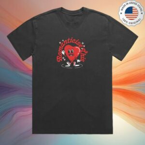 James Marriott Merch Store Romanticise This Valentine's Heart Vintage Black Shirt