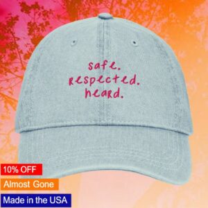 kenny Jen Hamilton Merch Safe Respected Heard Denim Hat