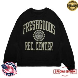 kenny Joe Freshgoods Merch Store Rec Center Crewneck Black