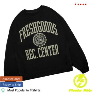 kenny Joe Freshgoods Merch Store Rec Center Crewneck Blacka
