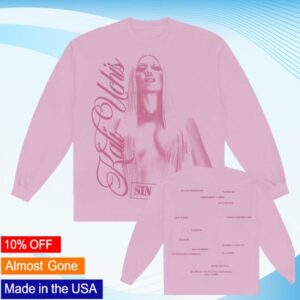 kenny Kali Uchis Merch Shop Store Sin Miedo Anniversary Pink Long Sleeve Tee