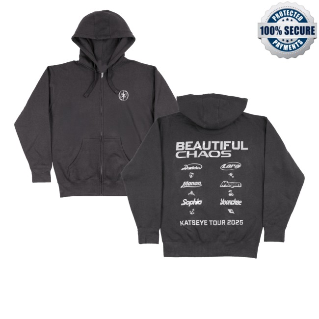 Katseye Merch Store Beautiful Chaos Zip-Up Hoodie 5 Katseye Merch Store Beautiful Chaos Zip-Up Hoodie