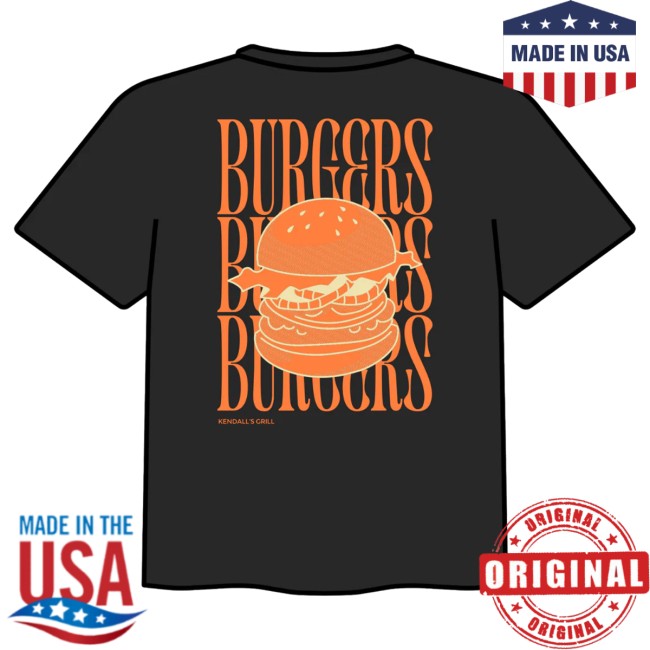 kenny Kendalls Grill Merch Burger Shirt Black kenny Kendalls Grill Merch Burger Shirt Black