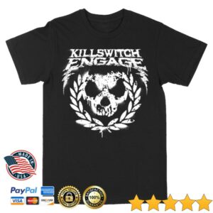 kenny Killswitch Engage Merch Skull Wreath Shirt Black