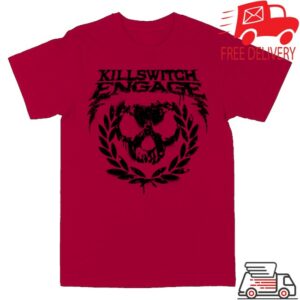 kenny Killswitch Engage Merch Skull Wreath Shirt Red
