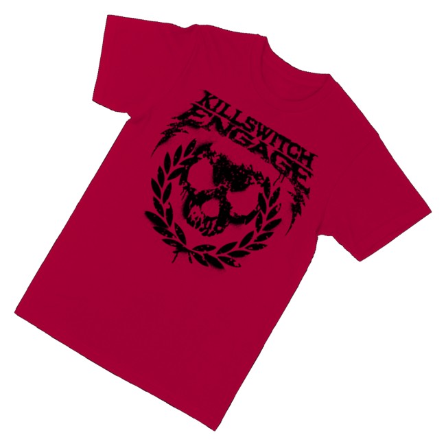 kenny Killswitch Engage Merch Skull Wreath Shirt Red0 kenny Killswitch Engage Merch Skull Wreath Shirt Red0