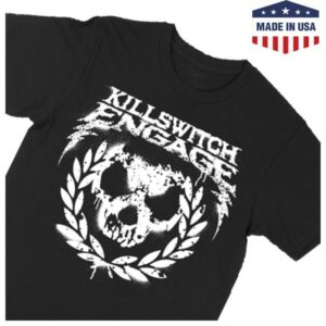 kenny Killswitch Engage Shop Store Merch Skull Wreath T Shirt Blacke