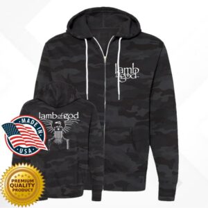 kenny Lamb Of God Merch Shop Store Skeletal Bird Zip Hoodie