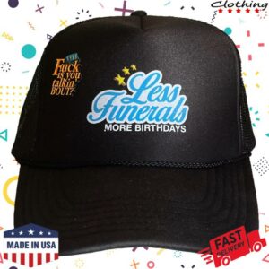 kenny Lessfuneralsmorebirthdays Merch Store Black Lfmb Hat