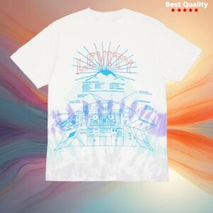 kenny Levity Merch Store Lasership Tour Control Panel Tee In Flood Tie Dye