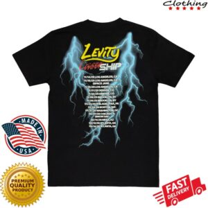 kenny Levity Merch Store Lasership Tour Lightning Shirt Black