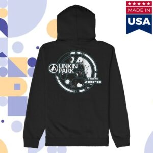 kenny Linkin Park Merch Fz Logo Swirl Black Hoodie
