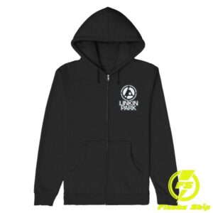 kenny Linkin Park Merch Fz Logo Swirl Black Hoodie1