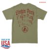 kenny Linkin Park Store Merch Arch Repeat Light Olive Shirt