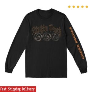 kenny Linkin Park Store Merch Lp Swept Black Holiday Long Sleeve Shirt