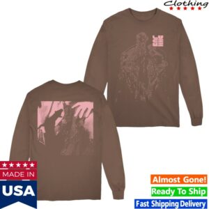 kenny Lucius Store Merch Espresso Longsleeve Stencil Tee0