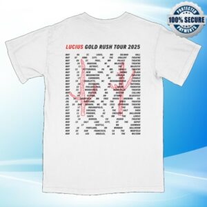 kenny Lucius Store Merch Gold Rush Tour 2025 Tee1
