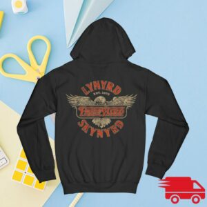 Lynyrd Skynyrd Merch Store Freebird Badge Zip Hoodie
