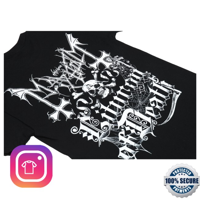 Mayhem Store Merch Death Engraving Shirt Black 5 Mayhem Store Merch Death Engraving Shirt Black