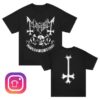 Mayhem Store Merch Omega Skull Shirt Black