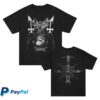 Mayhem Store Merch World On Fire T-Shirt Black