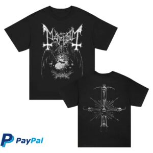 Mayhem Store Merch World On Fire T-Shirt Black